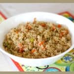 Quinoa Pilaf in a white bowl.