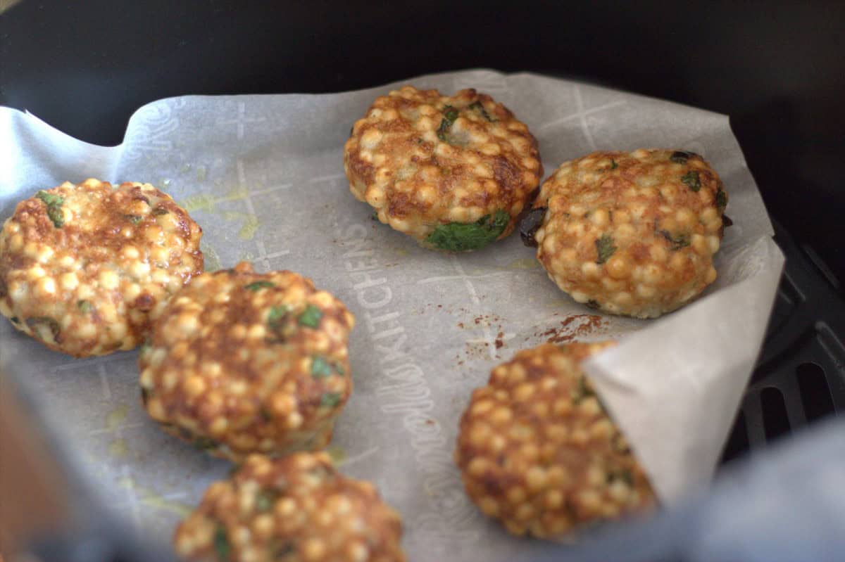 Sabudana Vada in Air Fryer.