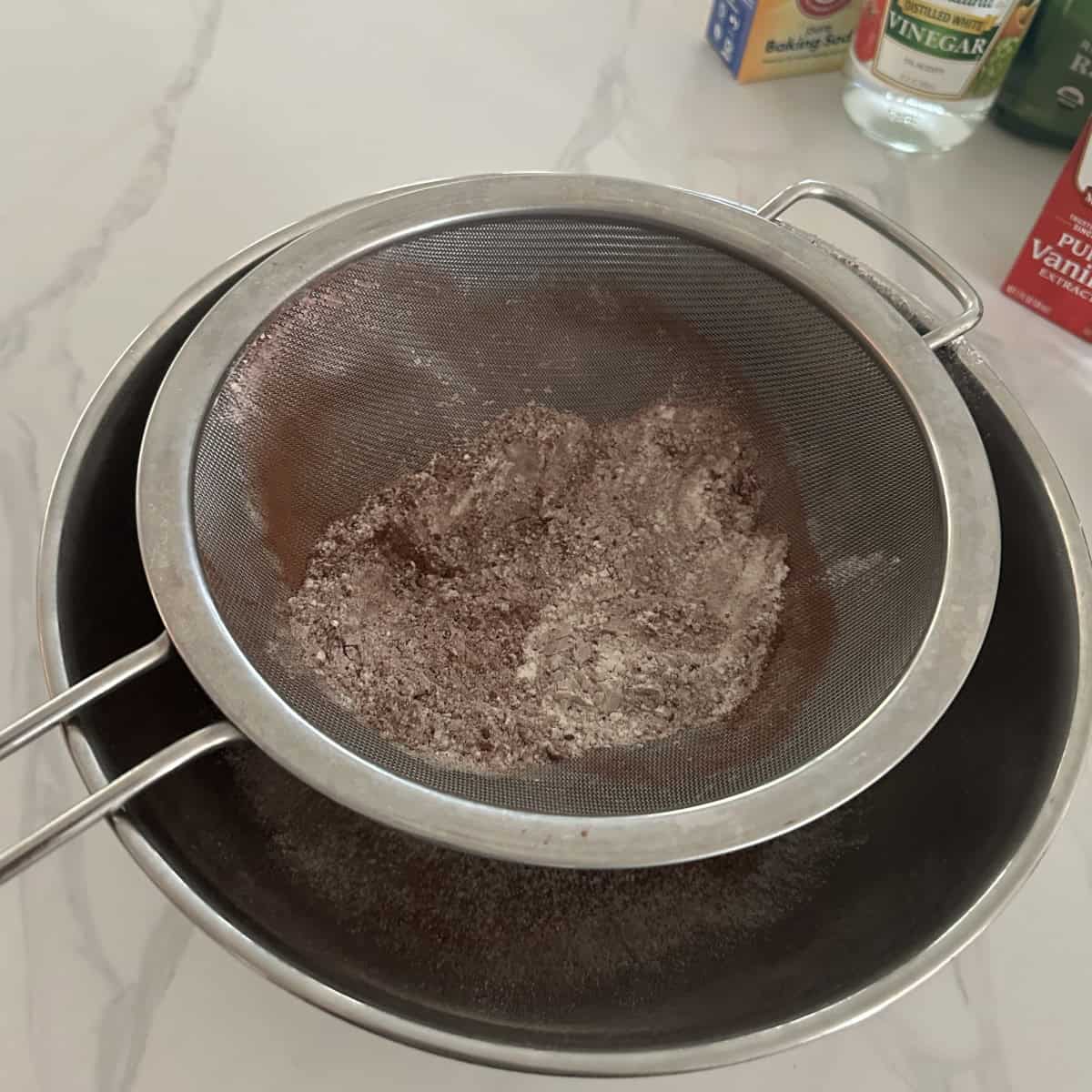 Sieve the flour.