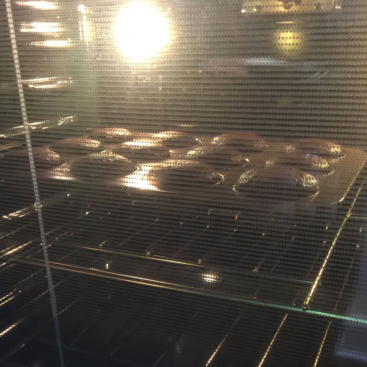 chocolate cupcakes being baked.