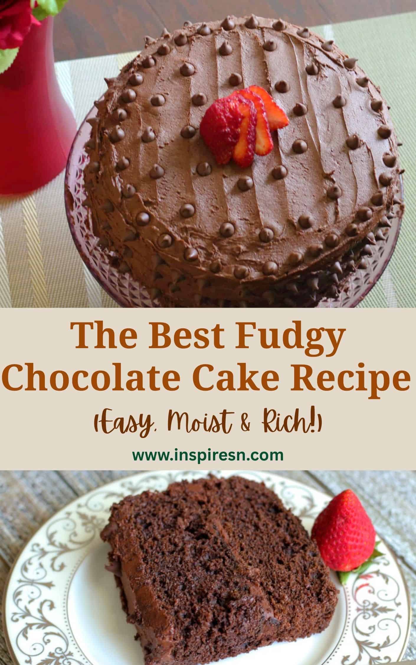 The Best Fudgy Chocolate Cake Recipe | (Easy, Moist & Rich!) - InspiresN